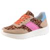 Keilsneaker ARA "NEW YORK", Damen, Gr. 7,5 (41), leo multicolor, Velourslederimitat, Textil, animal-print, sportlich, Schuhe, Keilsneaker, Schnürschuh in Komfortweite H (= sehr weit)