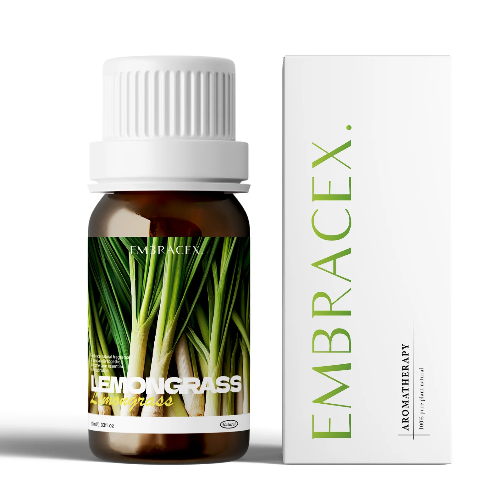 10 ml Zitronengrasöl, 100 % natürliche ätherische Öle für Haut, Haare, Lippen, Körper und Kerzenherstellung, Auto-Dekor, Auto-Lufterfrischer Image