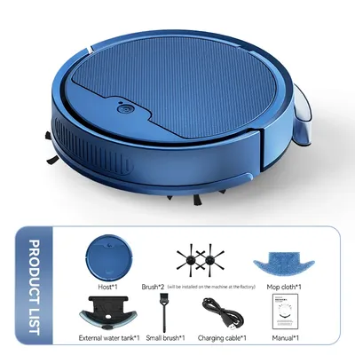 Neuer 3-in-1-Kehr- und Staubsauger, kabelloser Staubsauger, intelligenter Kehrroboter, Image