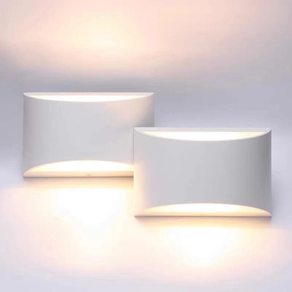 Aluminium LED Wandleuchte Innenleuchte Schlafzimmer Wohnzimmer Wandleuchte Moderne einfache 6W Weiß Schwarz Wandleuchte Beleuchtungskörper