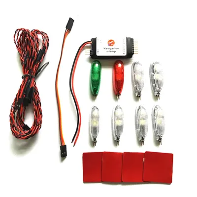 Simulation Navigation Light 2-3S Voltage 3V LED Six modes for RC fixed-wing Aircraft Ducted Like