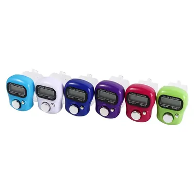 Row Button Mini Finger Ring Tally Counter Digital Electronic Stroke Counters Hand Held Knitting Row