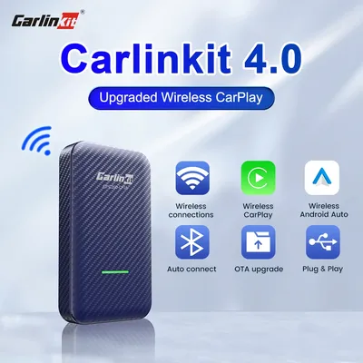 CarlinKit 4.0 CarPlay Wireless Adapter Android Auto Dongle Car Play Mini Box for Benz Audi Mazda Kia