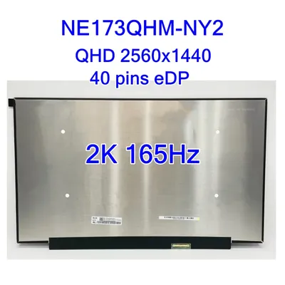 17.3-inch Laptop LCD Screen NE173QHM-NY2 Fit NE173QHM NY3 NY4 NY5 NY6 QHD 2K 165Hz 100% sRGB