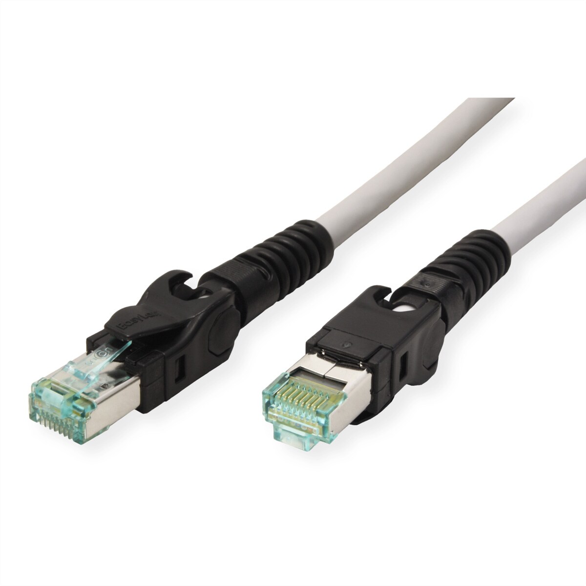 EasyLan VarioBoot Patchkabel Cat.6A, S/FTP, grau, 1 m Image
