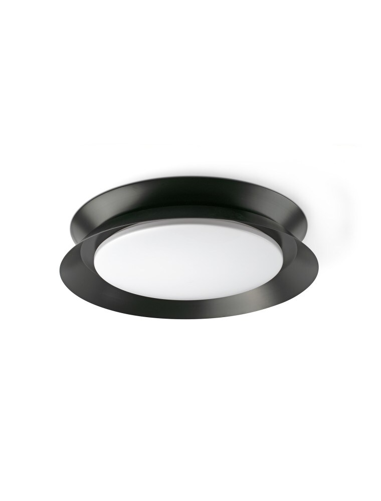 tender led 2700k, deckenleuchte aus schwarzem metall, faro barcelona Image