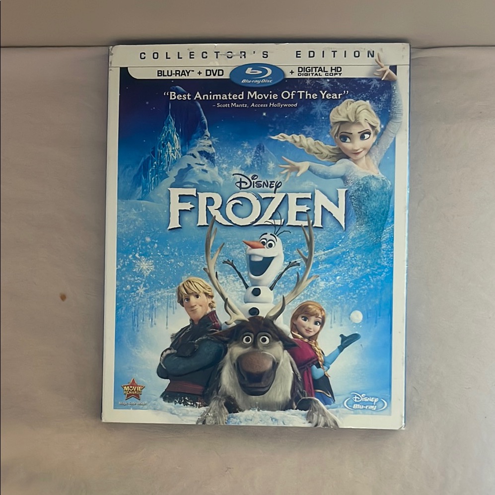 Disney Media | Disney Frozen Collector's Edition Blu-Ray Dvd 2 Discs Home Theater Movie 2014 | Color: Blue/White | Size: Os