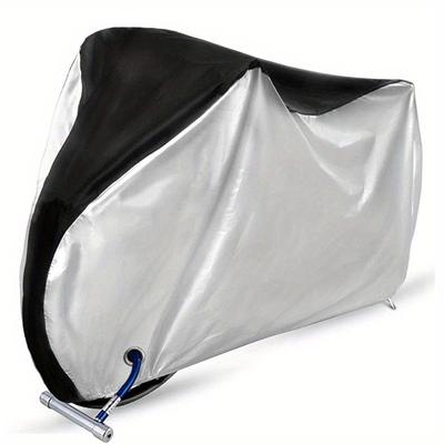 TEMU Heavy Duty Waterproof Bicycle Cover With Uv Protection, Dust And Rain Proof - Oxford Cloth, Ideal For Mountain & Road Bikes, Colors, Includes Bag, Mountain Bike Accessories Image