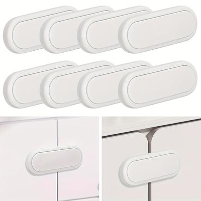 TEMU 8pcs Drawer Lock, Cabinet Lock Set, Suitable For Kitchen, Living Room, Bedroom, Prevent Cabinets And Drawers From Being Easily Image