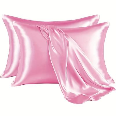 TEMU 2pcs Satin Pillowcases Bedding Image