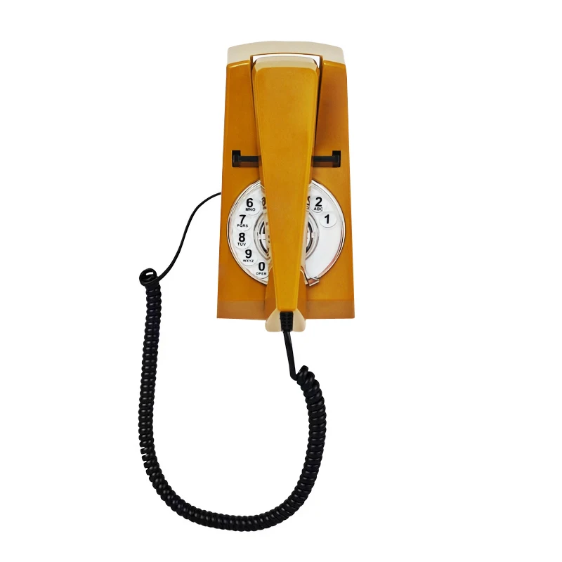Wall Telephone, Corded Retro Wall Phone, Vintage Landline Wall Telephone, Old Fahsion Wall Mount Phone for Home/Office/Hotel