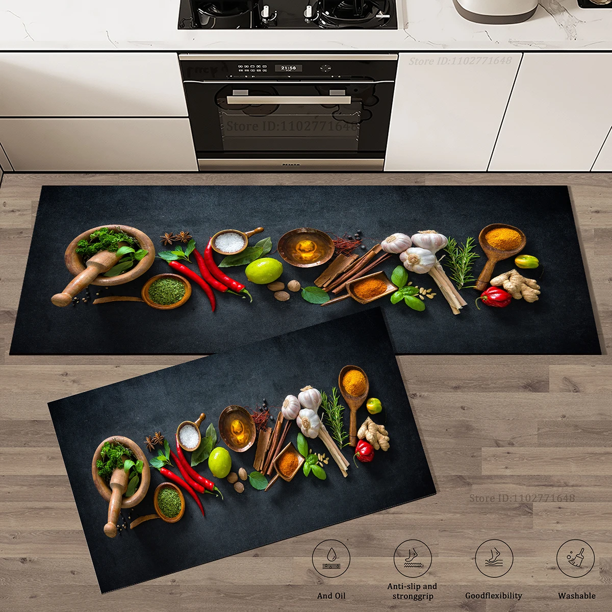 Kitchen High Quality Absorbent Mat Living Room Bathroom Doormat Entrance Non-Slip Rug Washable Long Large Anti Fatigue Carpet