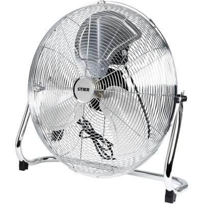 Ventilator, 145 w, Bodenventilator in Metall-Optik, Durchmesser 50 cm, 3 Ventilationsstufen Image