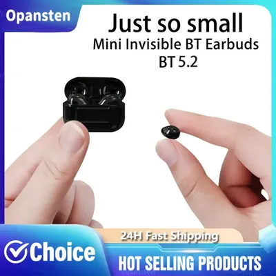 Neues Mini-Headset Bluetooth 5.2TWS unsichtbares Headset Wireless Touch Game NFC unsichtbares Image