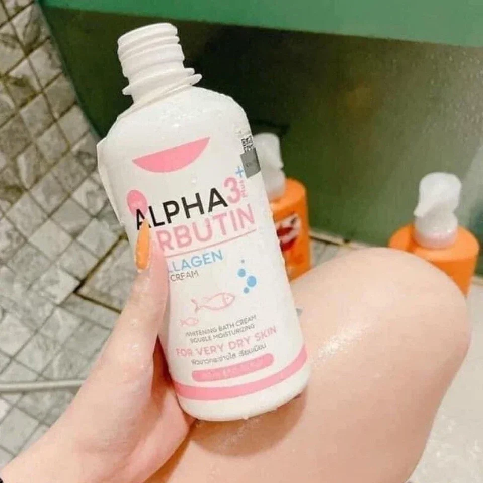 Alpha Arbutin 3 Plus Kollagenbad 350 ml, aufhellend, spendet Feuchtigkeit, verblasst dunkle Haut, gleichmäßig Hautton Image