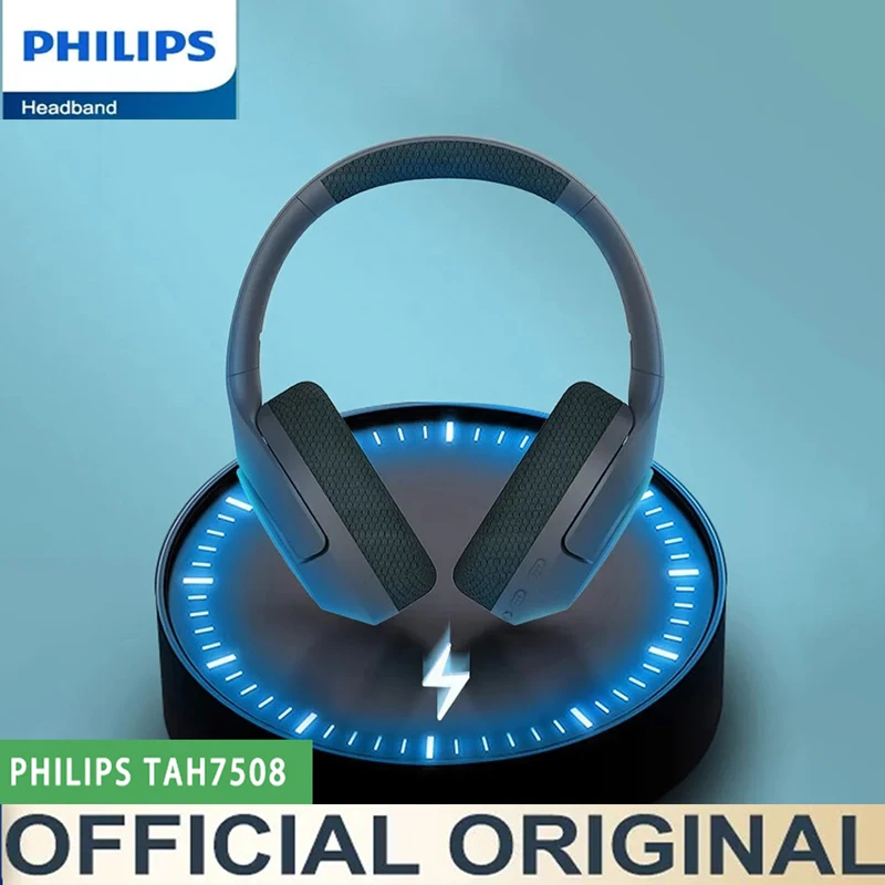 Philips Neue TAH7508 Drahtlose Bluetooth Kopfhörer Aktive Noise Cancelling HIFI Stereo Headset Esports Gaming Sport Kopfhörer Image