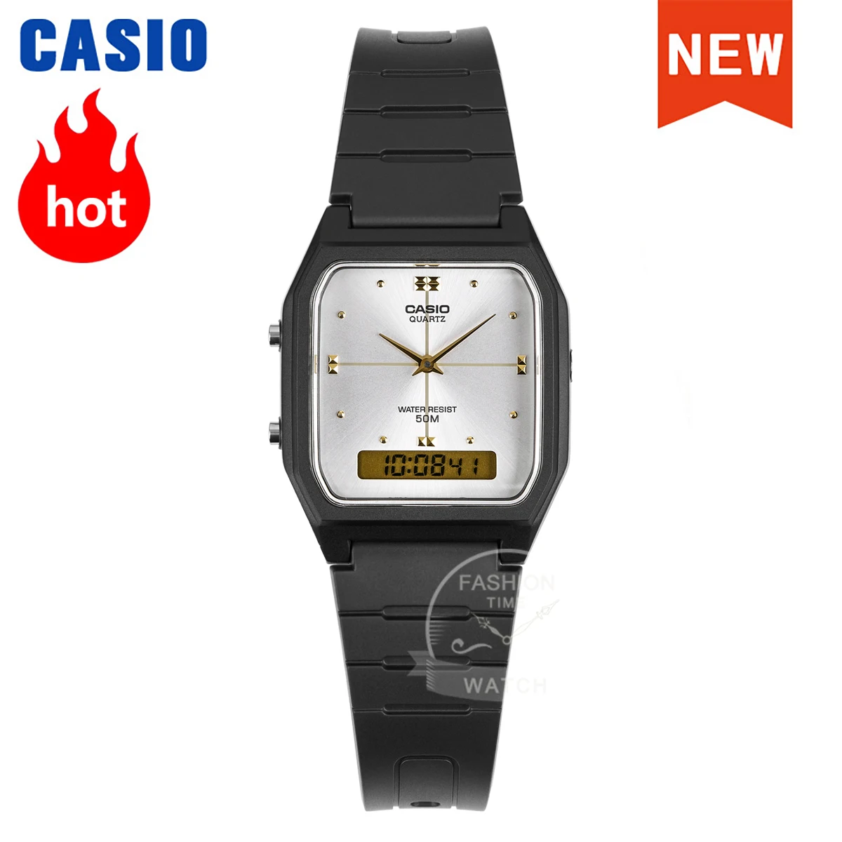 Casio uhr für männer top marke business Vintage klassischen kleinen quadratischen uhr trendy mode unise uhr relogio masculino AW-48H Image
