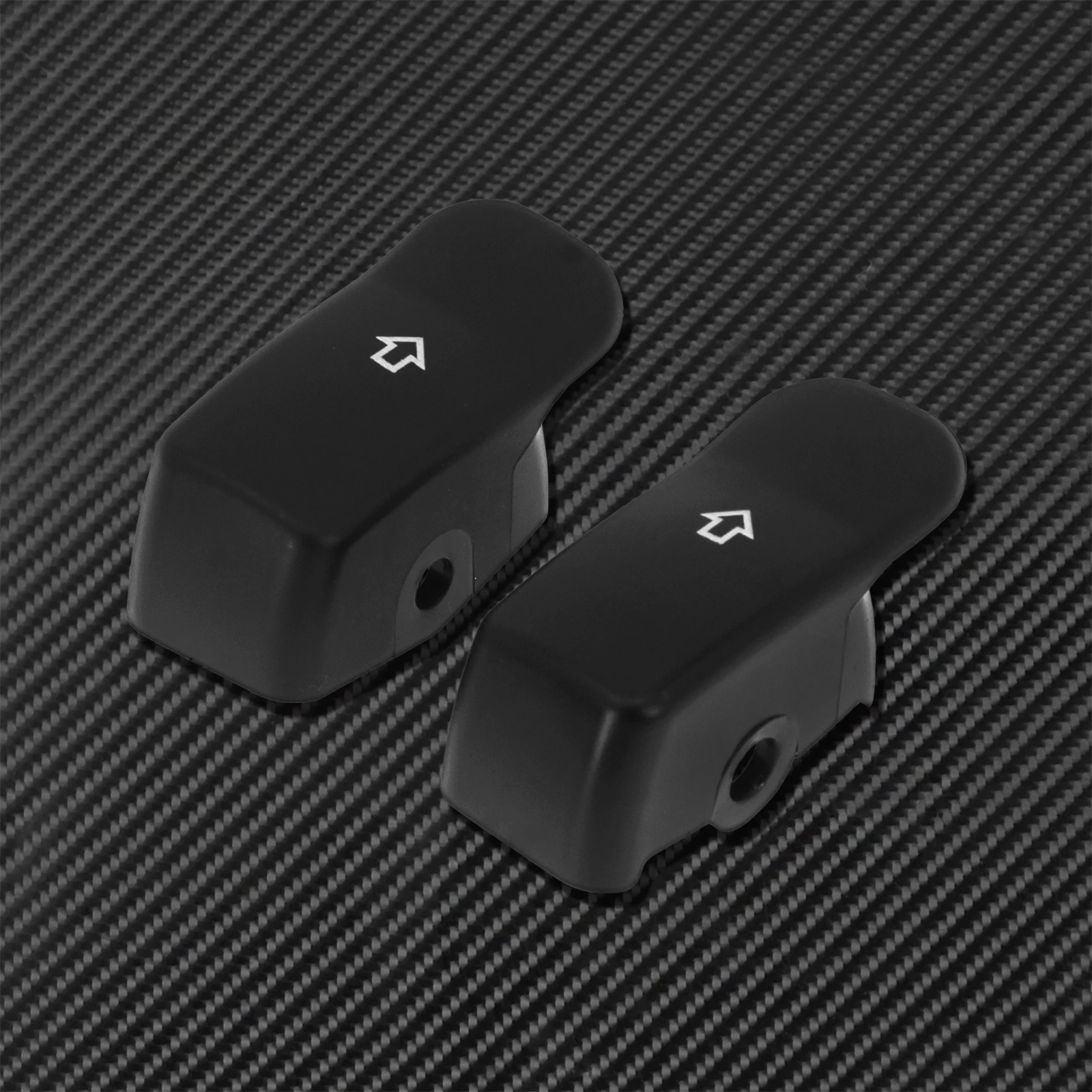 Motorrad Schwarz Blinker Verlängerung Kappe Schalter Taste Erweiterte Abdeckung Für Harley Softail Fat Boy FL Dyna Sportster XL 883 1200 Image