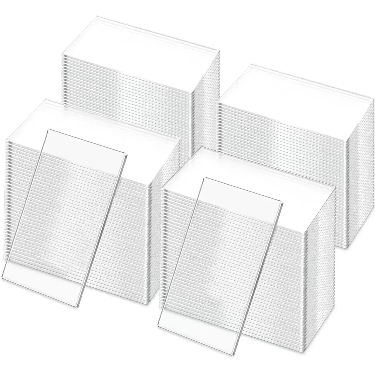 50 Stück transparente Acryl-Tischkarten für Hochzeiten, leere rechteckige Sitzkarten, Schild, Gästenamen, Anhänger, Geburtstagsfeier, DIY-Dekoration Image