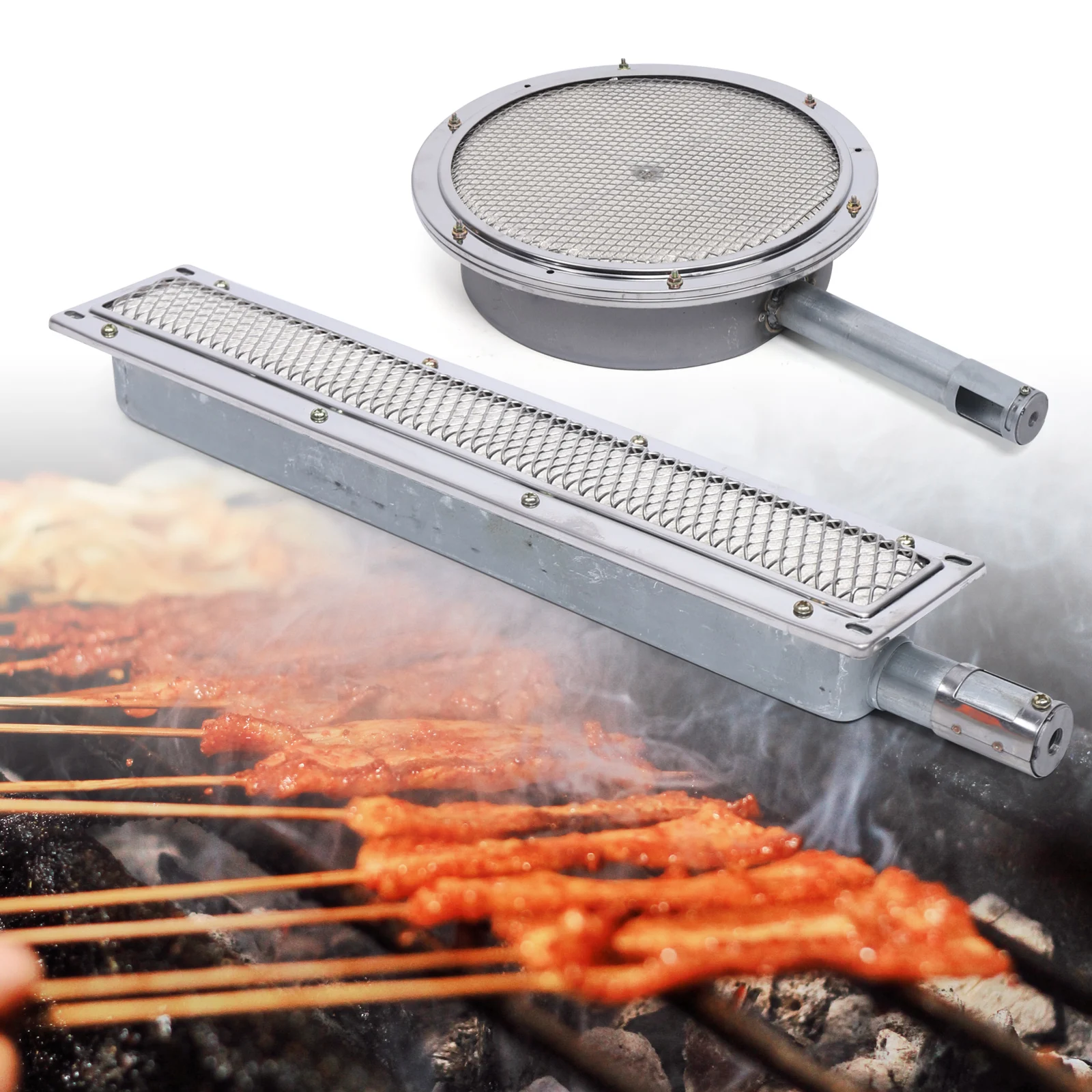 BBQ Barbecues Infrarot-Seitenbrenner Keramik Heizung Kochen Barbecue Gasgrill Image