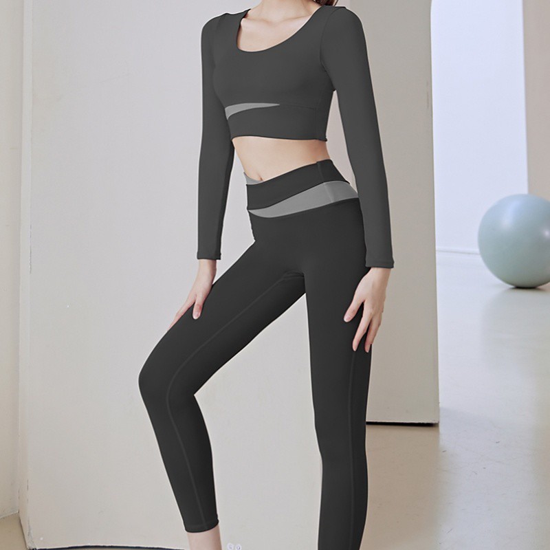 Women's Tracksuit Activewear Set 2 Piece Solid Colored Sweatshirt and Pants Athletic Clothing Set Summer Black Light Green Gym Workout Jogging Running High Waist Soft Breathable Long Sleeve Sport