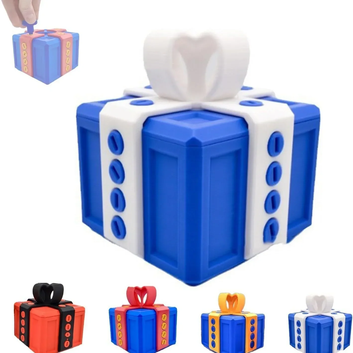Boîte-cadeau amusante à vis, grandes coffrets cadeaux ennuyeux, boîte à vis de farces, boîte-cadeau vraiment imprimée en 3D, conteneur de carte d