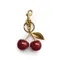 Five styles of crystal cherry pendants, suitable for coach bags, womens handbags, shoulder bags,