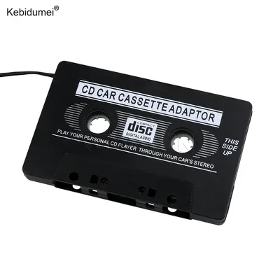Kebidumei Car Cassette Player Tape Adapter Cassette Mp3 Player Converter For iPod For iPhone MP3 AUX