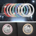Anello decorativo Diamante Strass Decorazione per auto Pulsante di avvio con un clic Coperchio del pulsante dell'interruttore di arresto dell'avviamento del motore