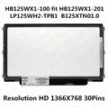 Schermo LCD originale da 12,5'' HB125WX1-100 adatto HB125WX1-201 LP125WH2-TPB1 B125XTN01.0 per Dell E7240 HP G1 G2 EliteBook 820 1366x768