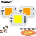 Lampada a LED con chip COB 220V 10W 20W 30W 50W Smart IC No Need Driver Lampada Lampadina a LED per faretto per luce di inondazione Illuminazione fai da te