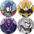 Hasbro Transformers Spilla smaltata Rotonda in banda stagnata Anime Spille da bavero Abbigliamento Zaino Distintivi Gioielli di moda Accessori Regali Nuovo