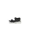 Riemchensandale ECCO "BIOM RAFT", Kinder, Gr. 26, schwarz, Lederimitat, Textil, sportlich, Schuhe, Sommerschuh, Sandalette, Kinderschuh mit Klettriemchen
