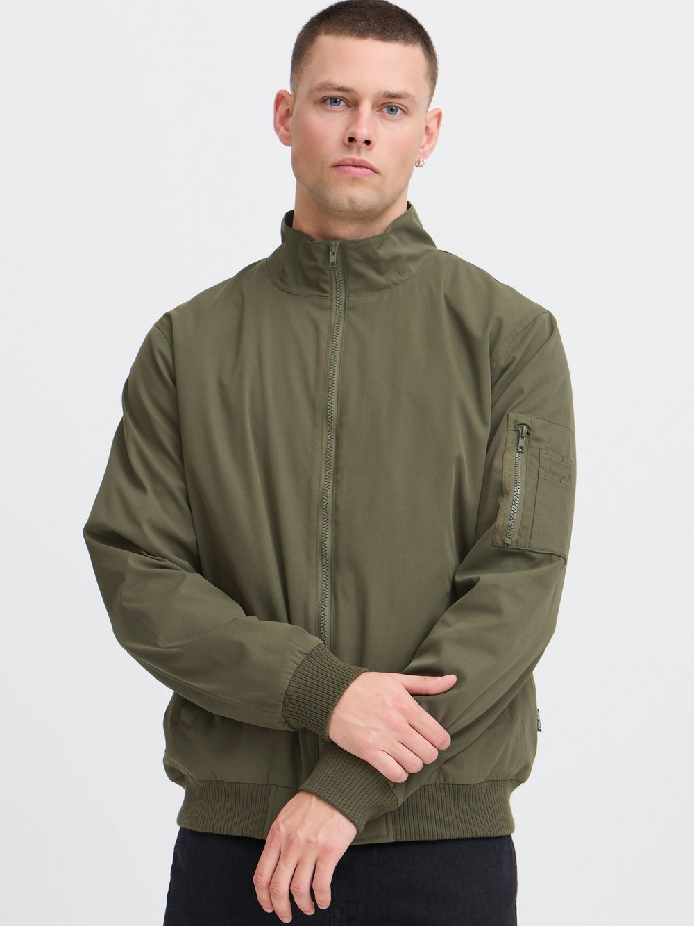 BLEND Outdoorjacke Herren oliv, L Image