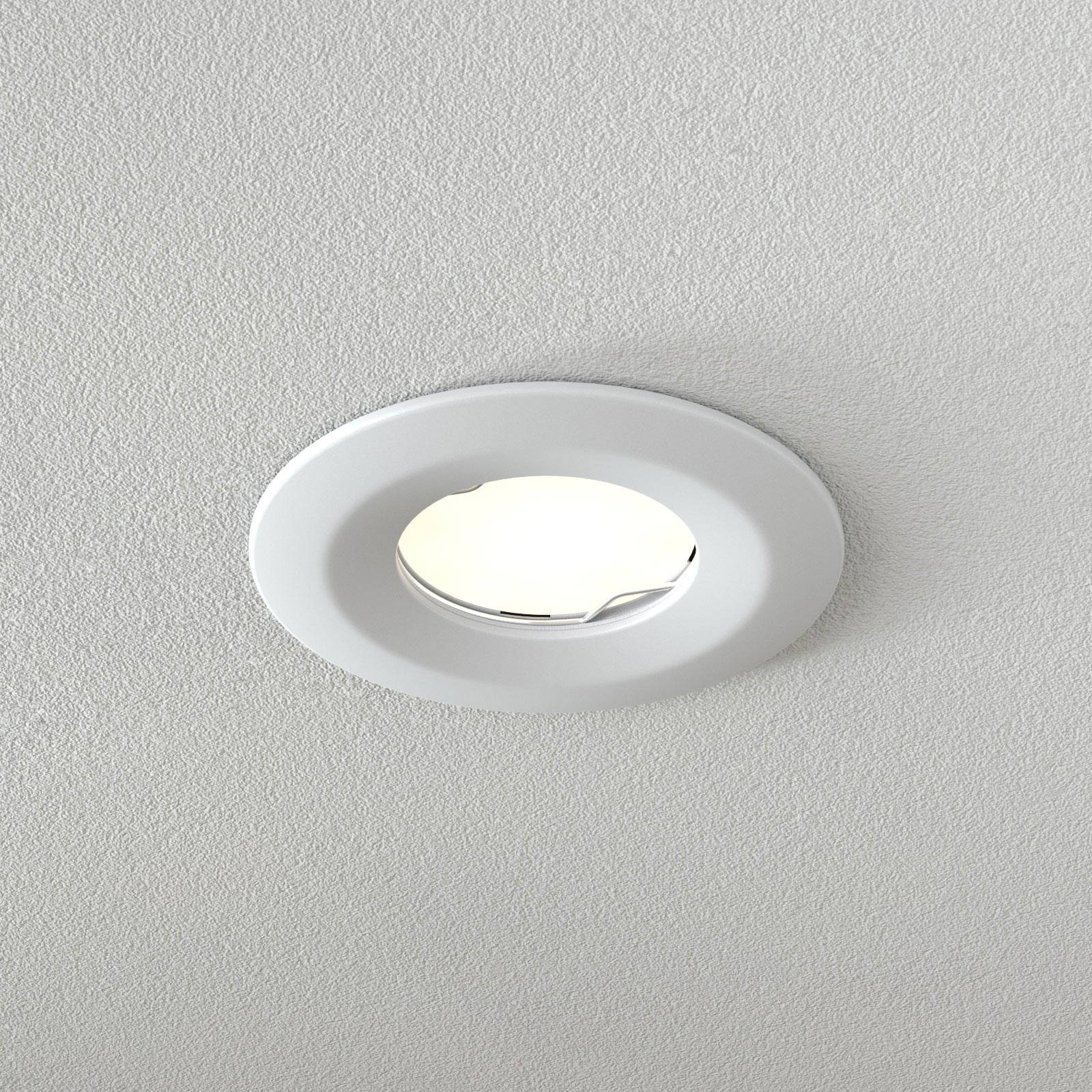 Paulmann Coin Slim LED-Einbauleuchte IP65, dimmbar Slim,, weiß / opal, für Badezimmer, Aluminium