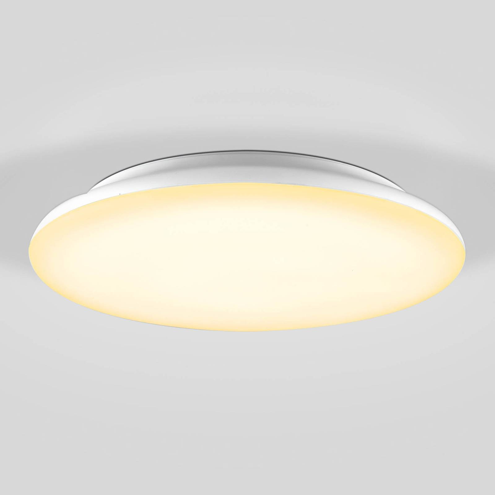 EVN LED Deckenlampe Catino, dimmbar, weiß / opal, für Badezimmer, Kunststoff, Modern, LED Deckenleuchte