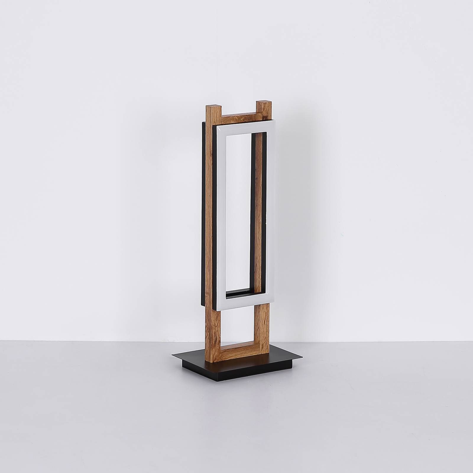 Globo LED Tischlampe Illa, Holz hell, für Wohn- / Esszimmer, Metall, Modern, LED Tischlampe