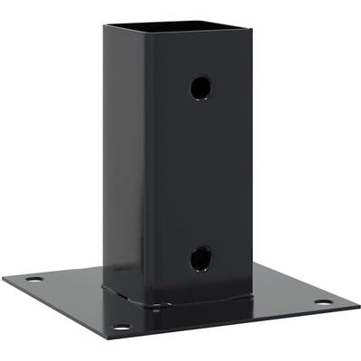 Pfostenträger Quadrat 4 Stk. 61x61 mm Pulverbeschichteter Stahl Vidaxl Image