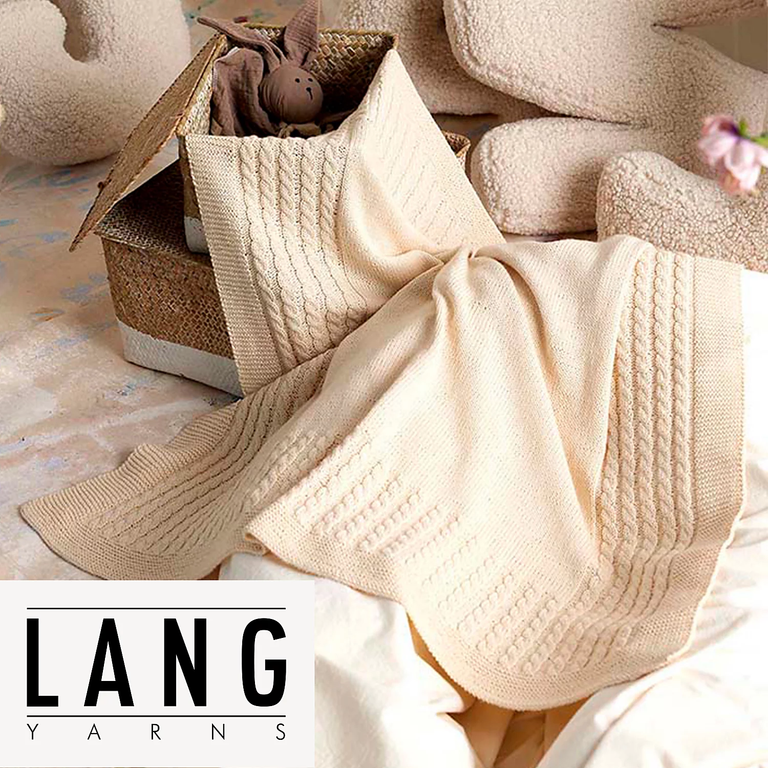 Strickanleitung – Babydecke Loki aus Lang Yarns Baby Cotton Naturally Colored Image