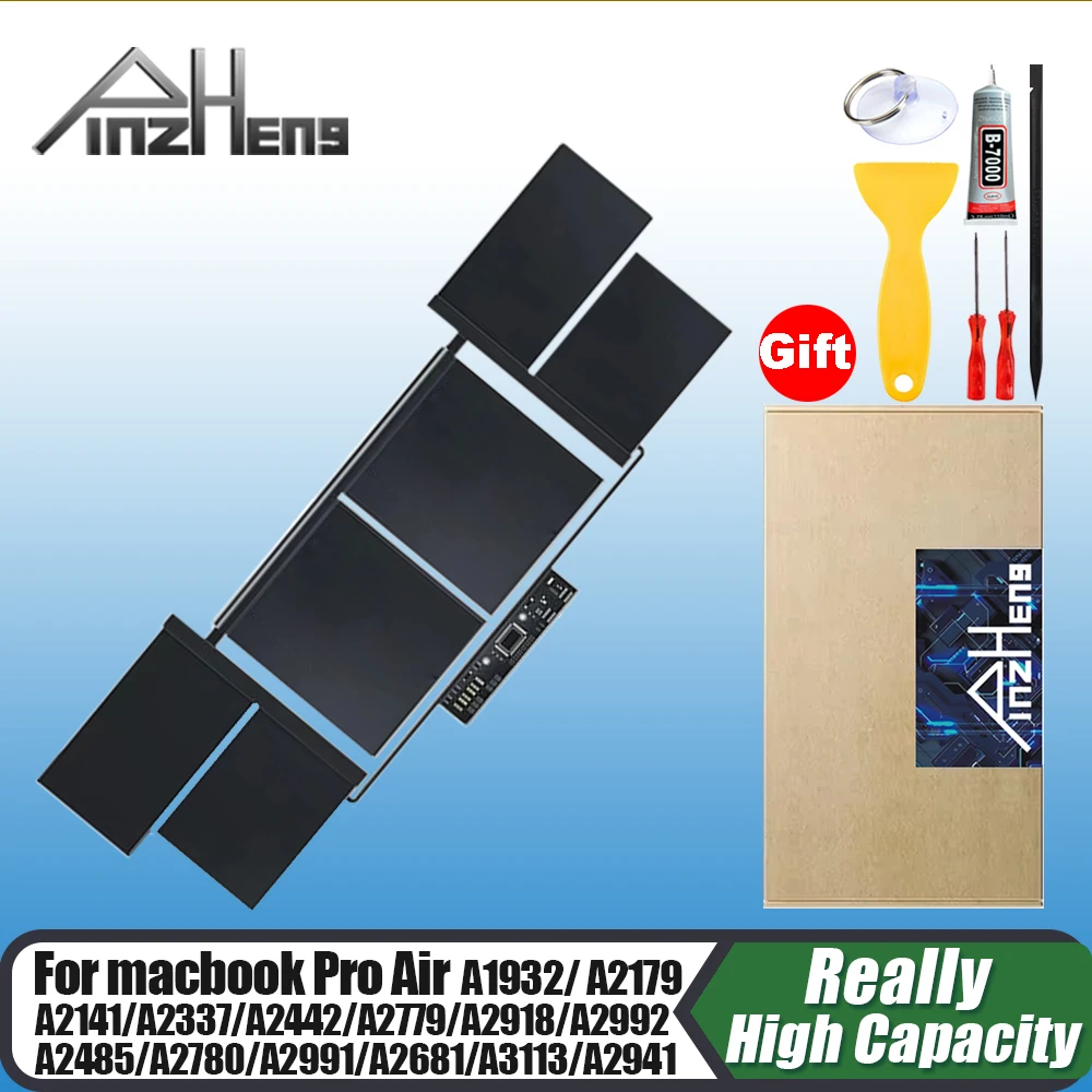 PINZHENG Laptop-Akku für MacBook Pro 13'' A2337 A1932 A2179 A2681 15'' A2141 A2941 14'' A2442 A2779 A2918 A2992 16'' A2485 Image