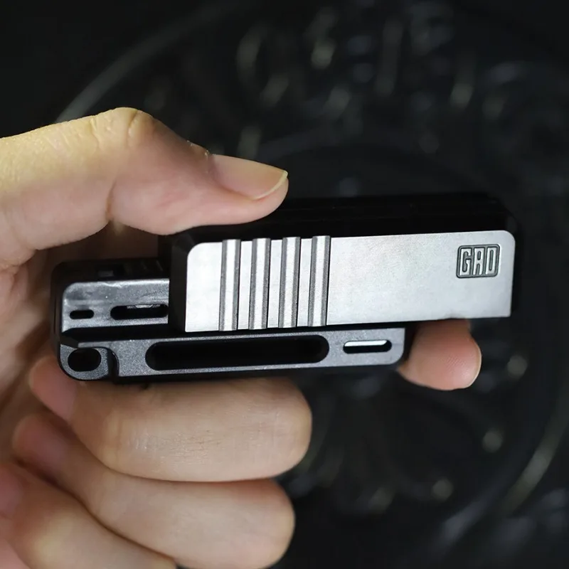 Stress Relief Spielzeug Mechanische Slider Magnetische Push Karte Schieben Platte Zappeln Metall EDC Stress-Entlastende Antistress Erwachsene Spielzeug Image