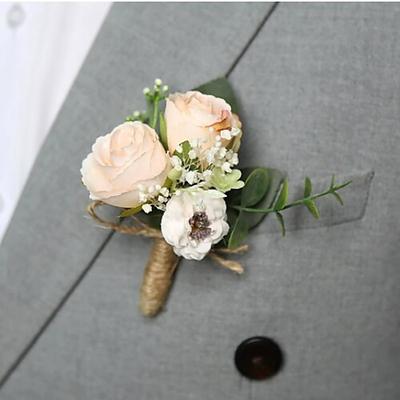 boutonniere da ballo di fine anno per uomo per sposo e testimoni accessori floreali decorazioni per abiti da ballo di fine anno