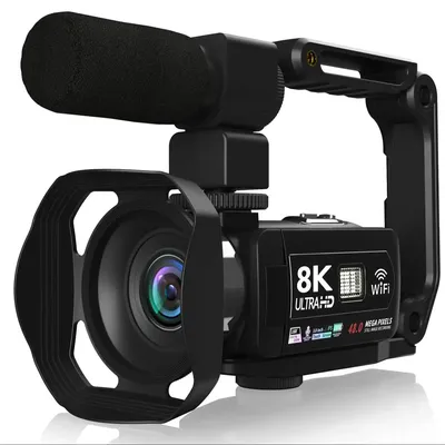 8K Digitale Fotografie Kamera 48MP Handheld DV 18X digital Zoom Kamera Recorder 3'' LCD Touch Screen Tragbare aufnahme Camcorder
