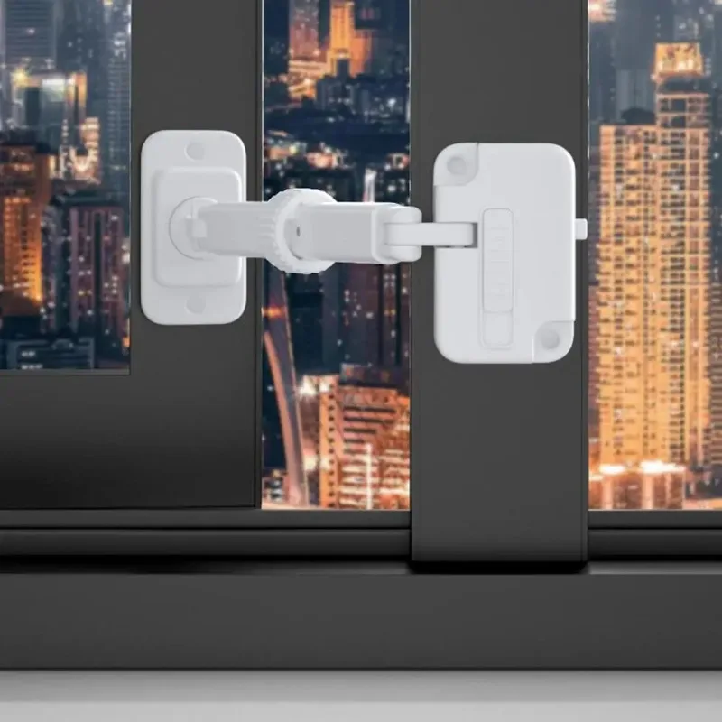 Haushalt Fenster Schloss Fenster Sicherheit Schloss Kinder Multifunktionale Grenze Gerät Kunststoff Schloss Anti Fall Push-Pull Grenze Schloss