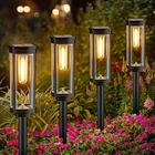 Luci solari da esterno per vialetti, luci da giardino alimentate a energia solare impermeabili IP65, luci da esterno con accensione/spegnimento automatico per prato, patio, vialetto, decorazione per vialetto, illuminazione paesaggistica
