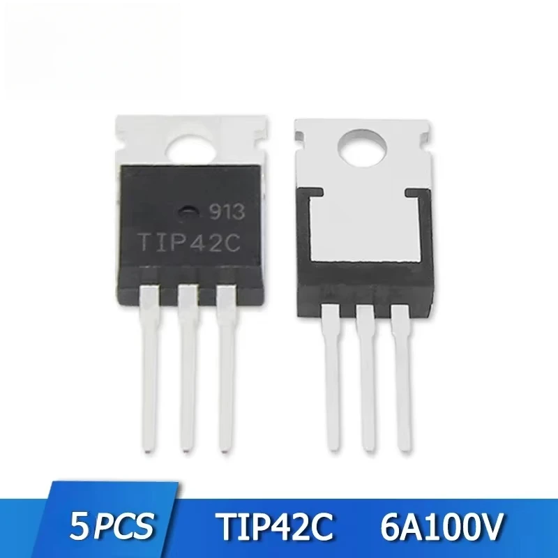 5/10PCS TO-220 Transistor TIP41C TIP42C 100V 6A NPN Transistoren TIP41 TIP42 IC Kits Image