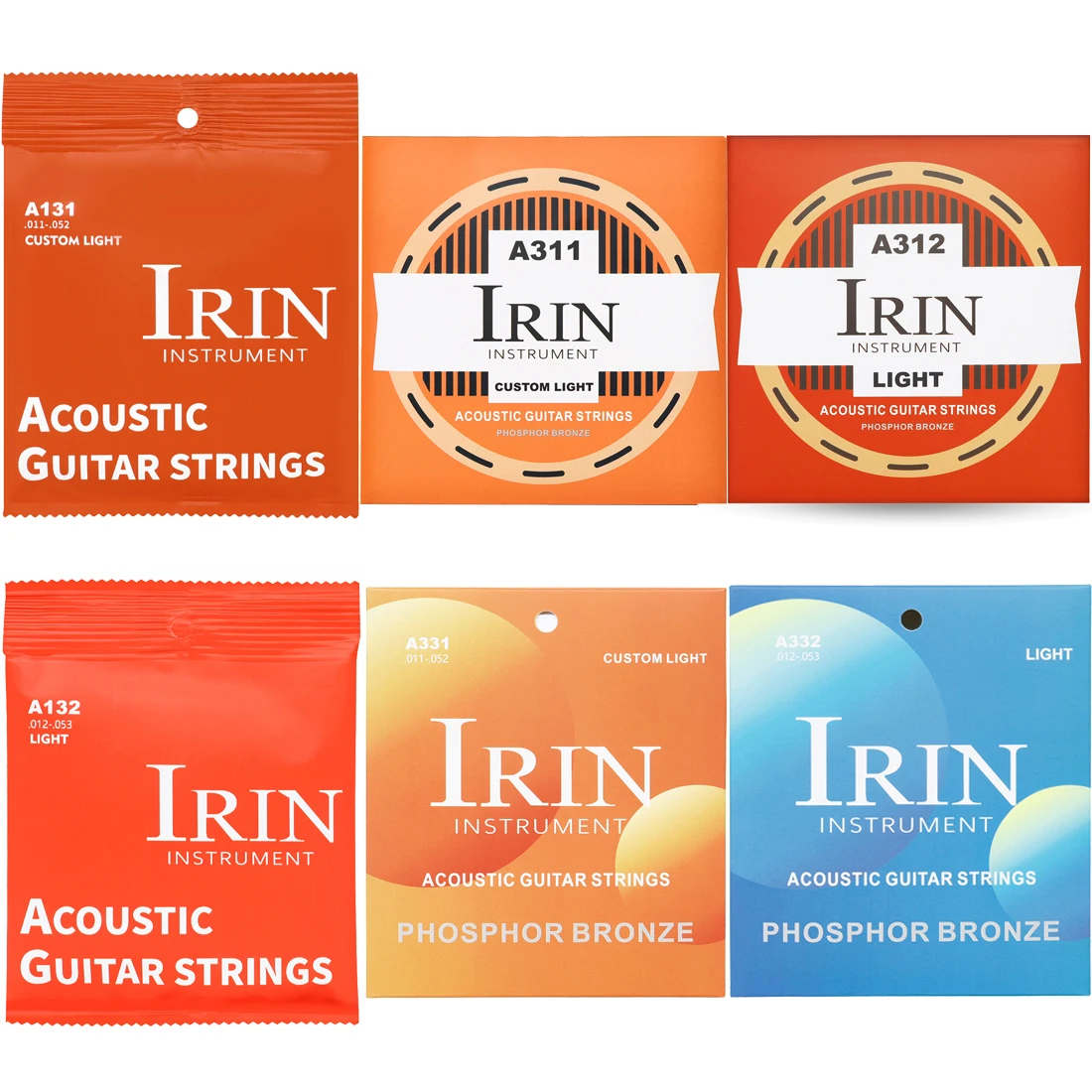 Irin akustische Gitarren saiten sechseckige Legierung saiten Anfänger profession elle Übungs saiten Folk Gitarren zubehör & Teile Image