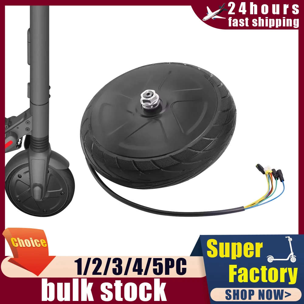 350W Motor Motor Rad Elektrische Roller Vorne Antrieb Rad Reifen Motor Montage Für Segway Ninebot ES1 ES2 ES3 ES4 Teile Image