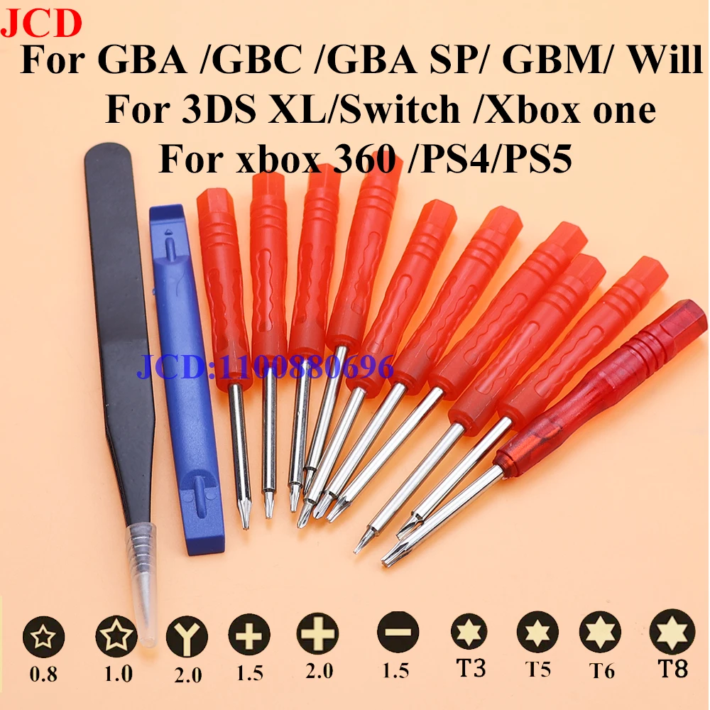 1 Satz Tri-Wing-Schraubendreher-Set, Schraubendreher für Wii Gameboy GBA SP, Nintendo DS Lite, DSi, Xbox One 360 PS5, PS4, Triwing-Reparaturwerkzeuge Image