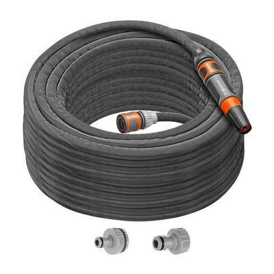 GARDENA Textilschlauch Gartenschlauch Liano Life 25m SET (Komplett-Set)